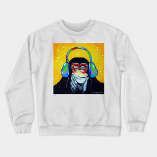 Monkey music lover Crewneck Sweatshirt